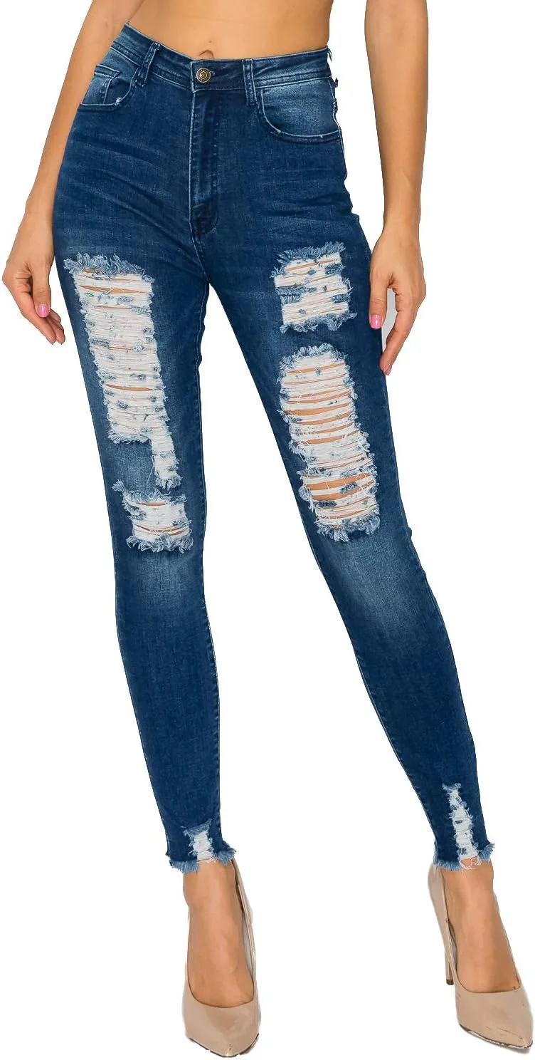 

LOVER BRAND FASHION джинсы для женщин High Rise-Waisted, цветные, рваные