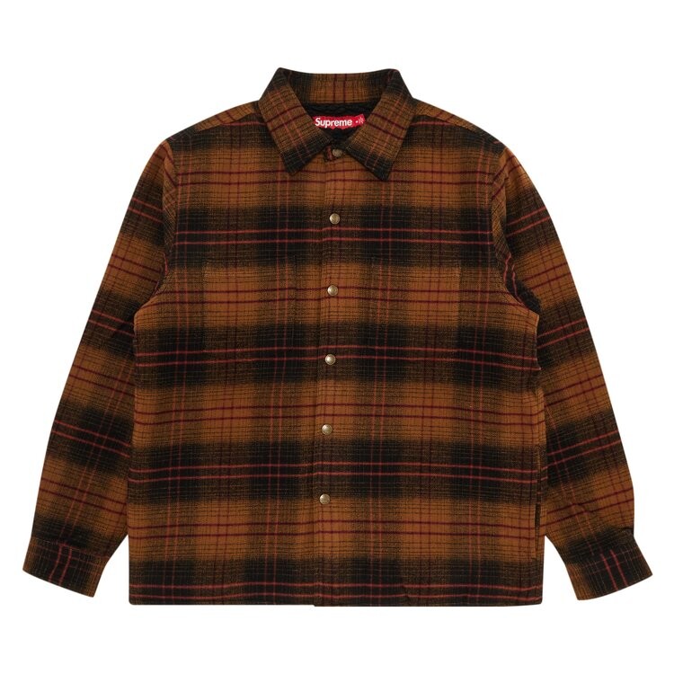 

Рубашка Supreme Lined Flannel Snap 'Black', черный