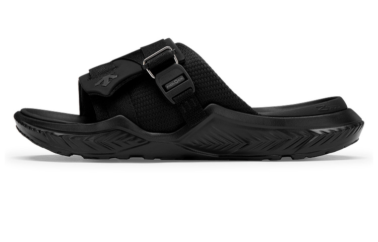 Коллекция RUNNING Противослиповые Сланцы Женские Черные DESCENTE, BK-Black