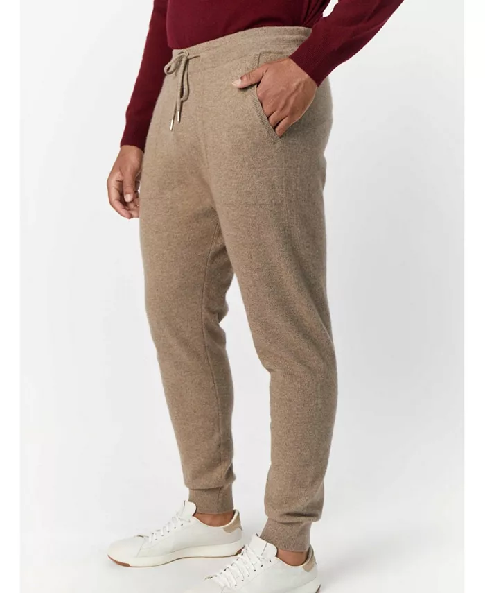 

Мужские джоггеры из 100% кашемира Gobi Cashmere, загар/бежевый