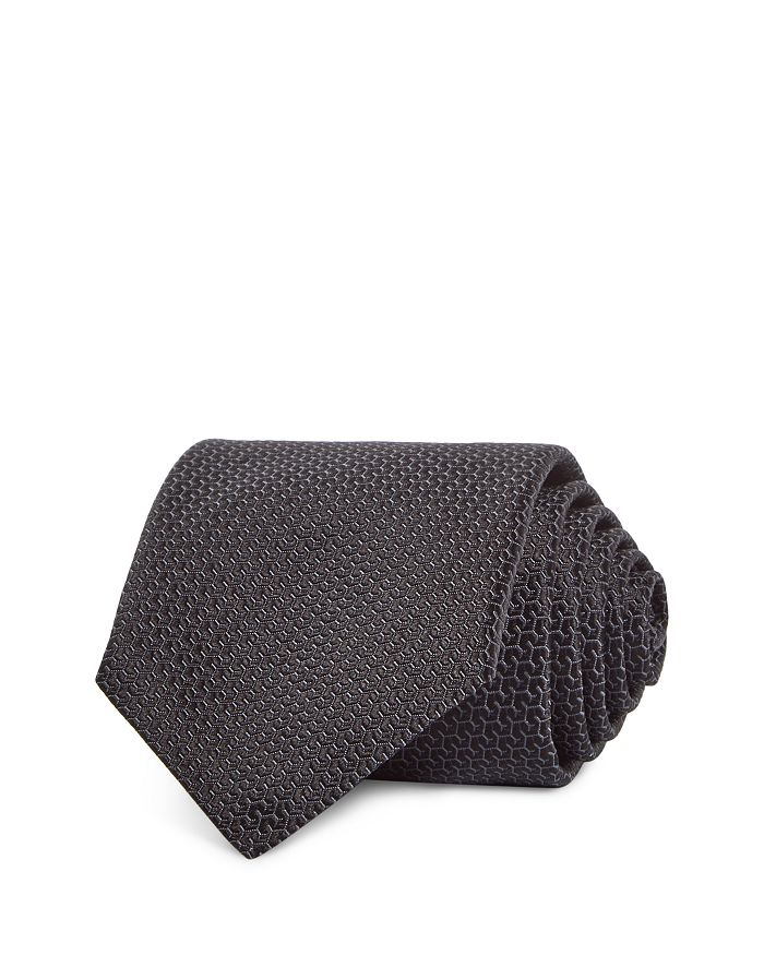 

Шелковый классический галстук Neat Tie Canali, синий