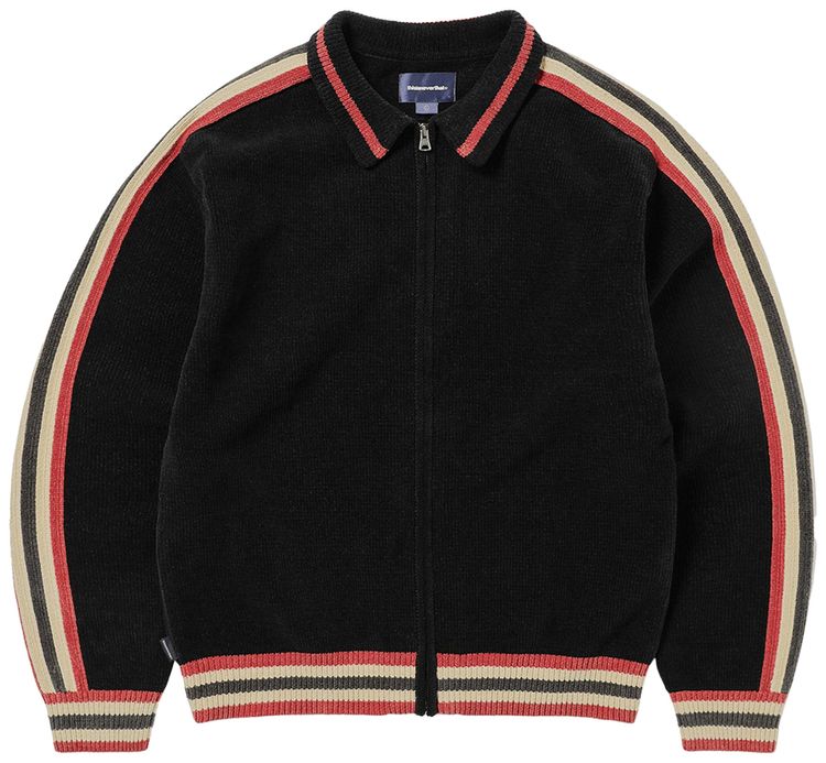

Кардиган thisisneverthat Striped Zip Cardigan 'Black', черный