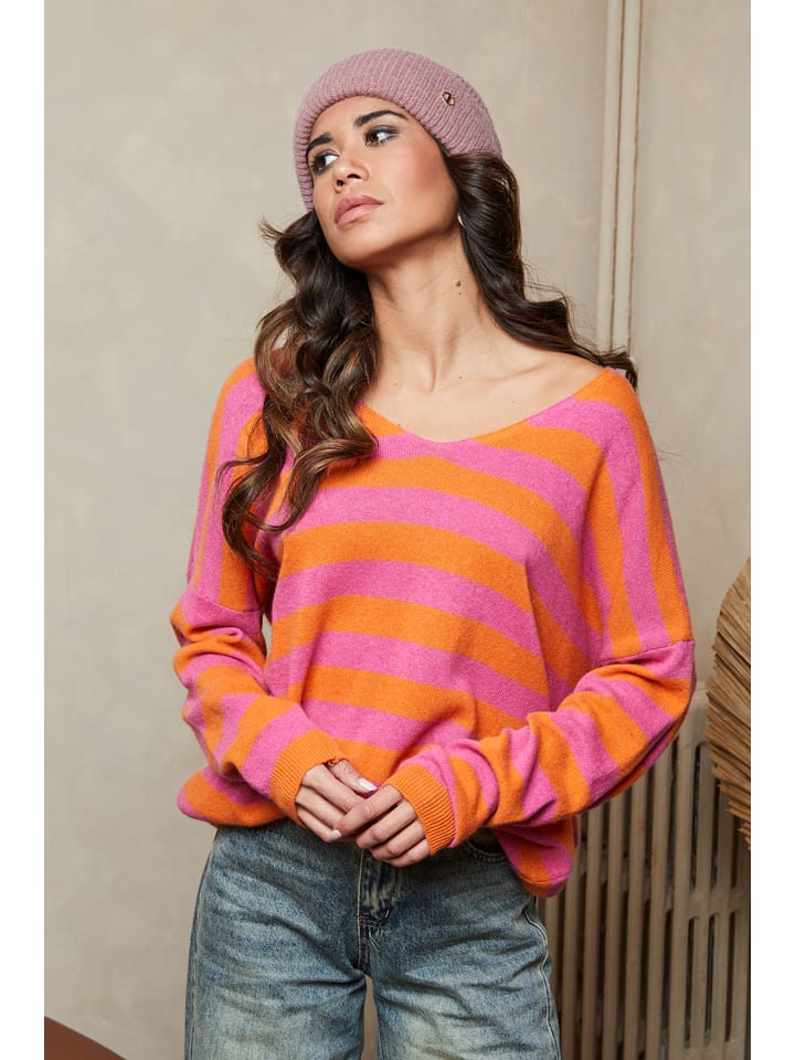 

Пуловер Joséfine, цвет pink/orange