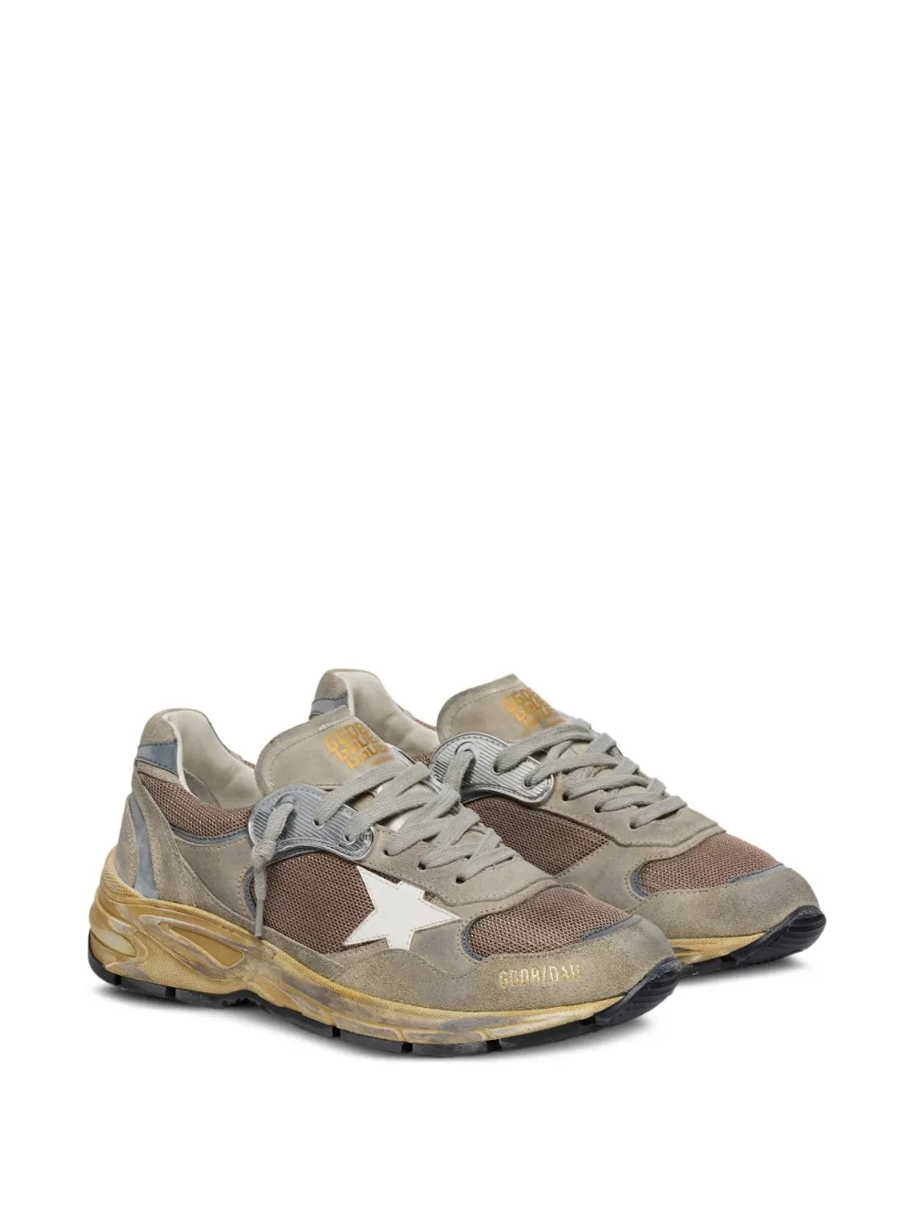 Декорированные кеды на шнуровке Golden Goose, серый — фото 2
