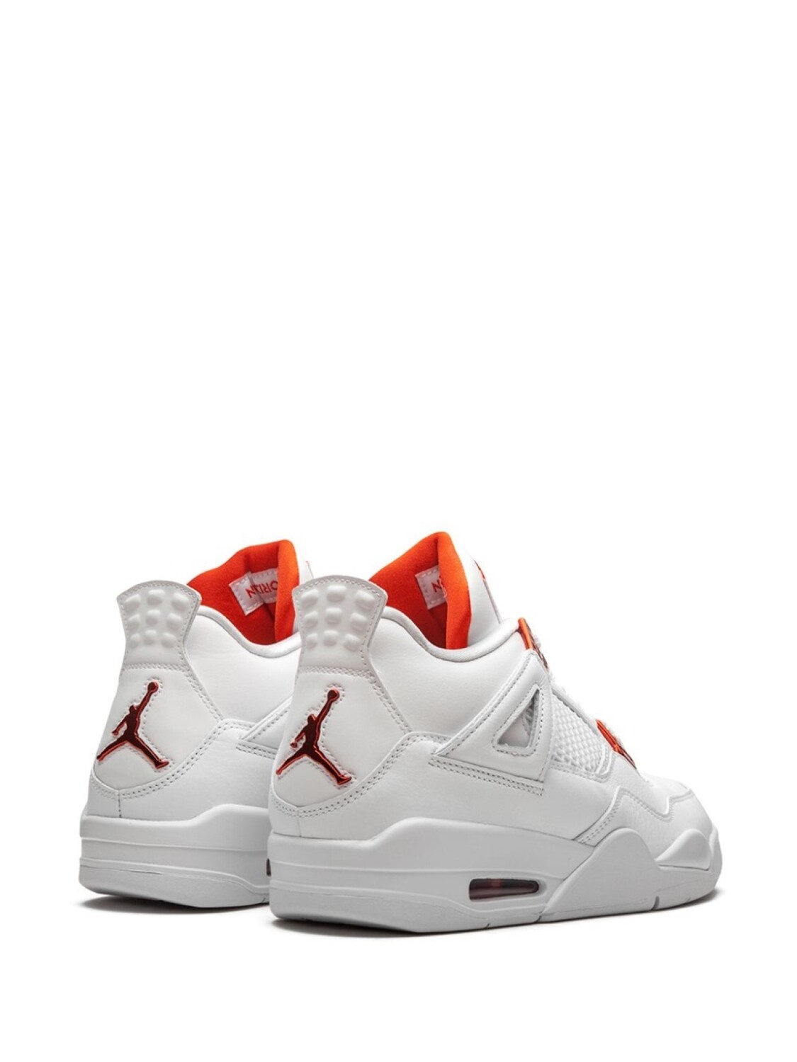Кроссовки Jordan Air Jordan 4 Retro, белый/оранжевый — фото 3