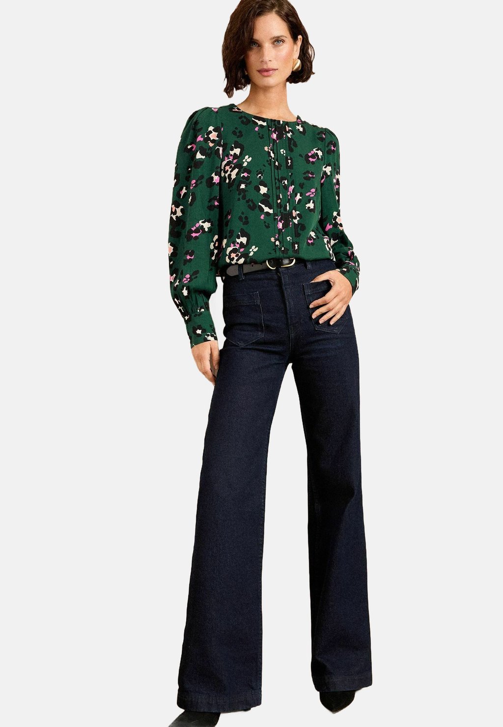 

Блуза PINTUCK DETAIL LONG SLEEVE Love & Roses, мультиколор