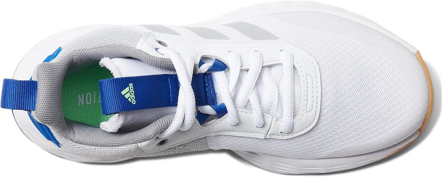 Кроссовки для баскетбола Adidas Unisex-Child Own the Game 2.0, белый/металлик/синий — фото 3