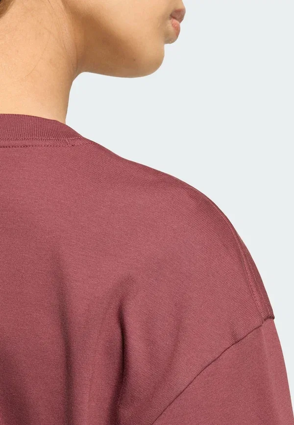 Футболка Ess tee os basic t-shirt Adidas Originals, бордовый — фото 4