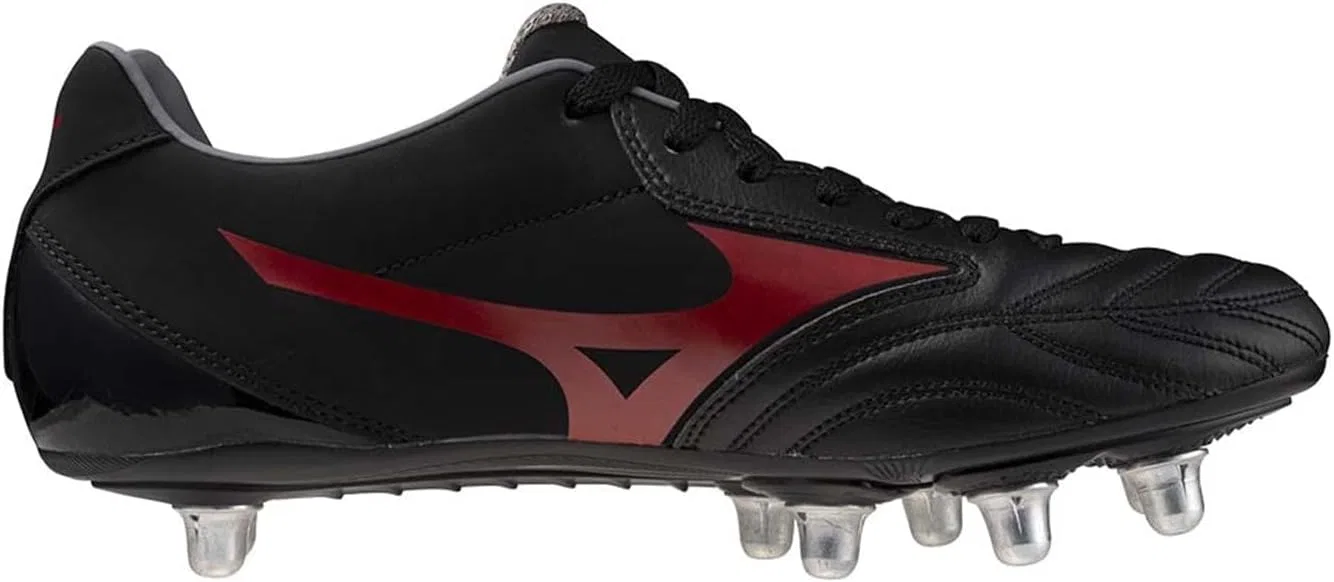 Регбийные бутсы Mizuno Waitangi PS, черно-красные — фото 3