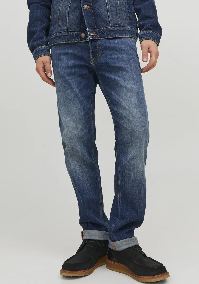 

Джинсы комфортного кроя Jack & Jones "JJIMIKE JJORIGINAL AM 355", синий