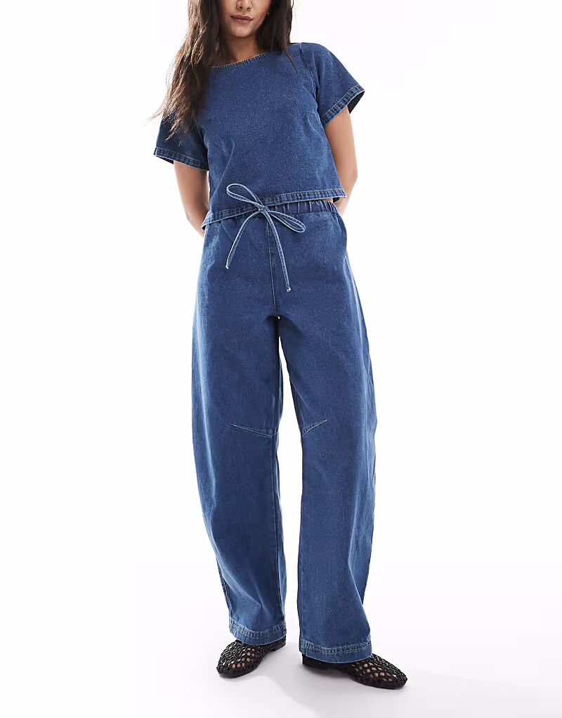 

Легкие джинсы-бочонки ASOS DESIGN