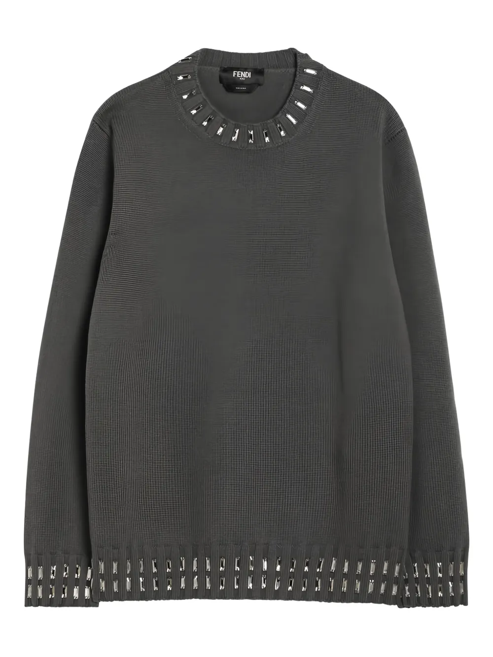 

Свитер из смесовой шерсти Fendi, серый