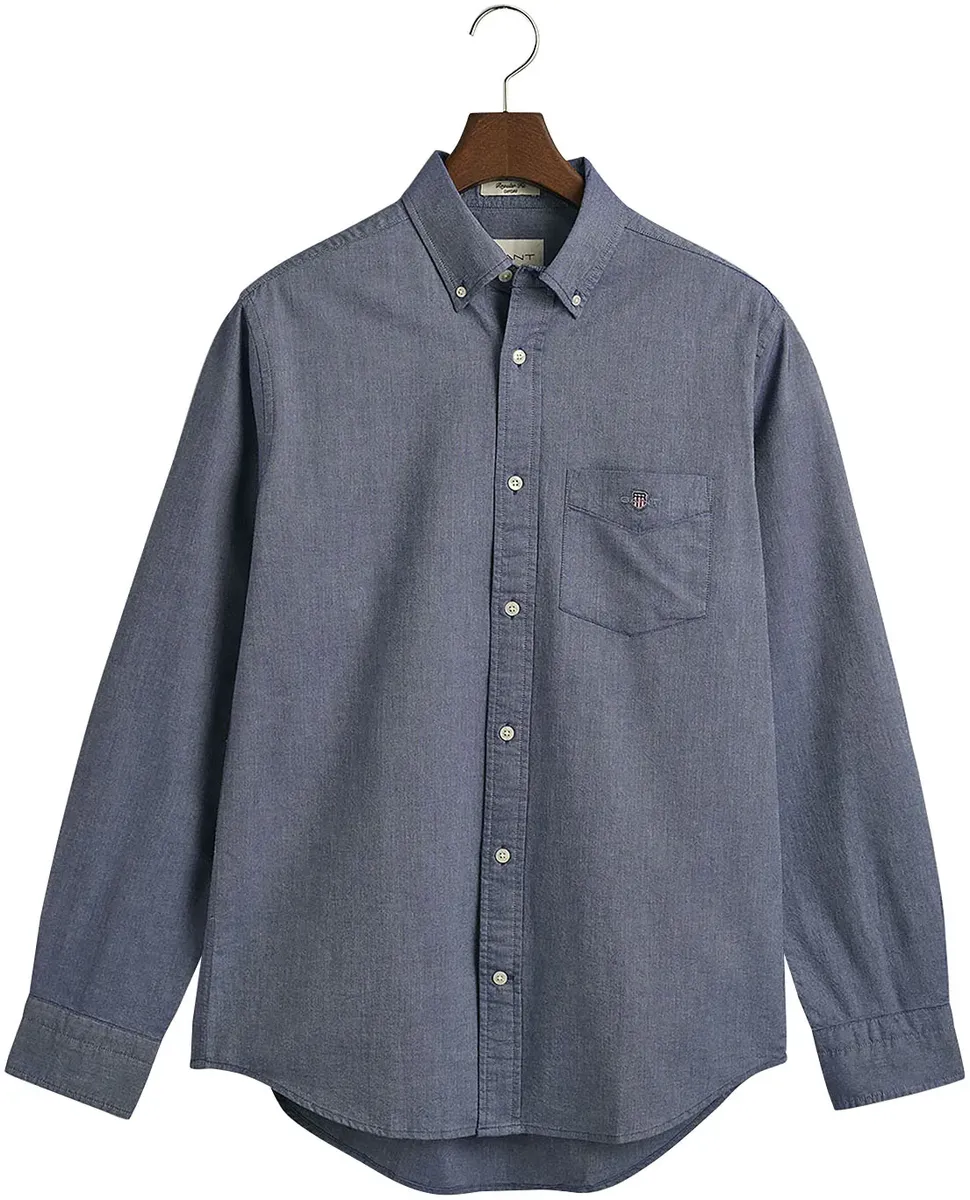 

Деловая рубашка Gant "REG OXFORD SHIRT", рубашка Оксфорд стандартного кроя, синий