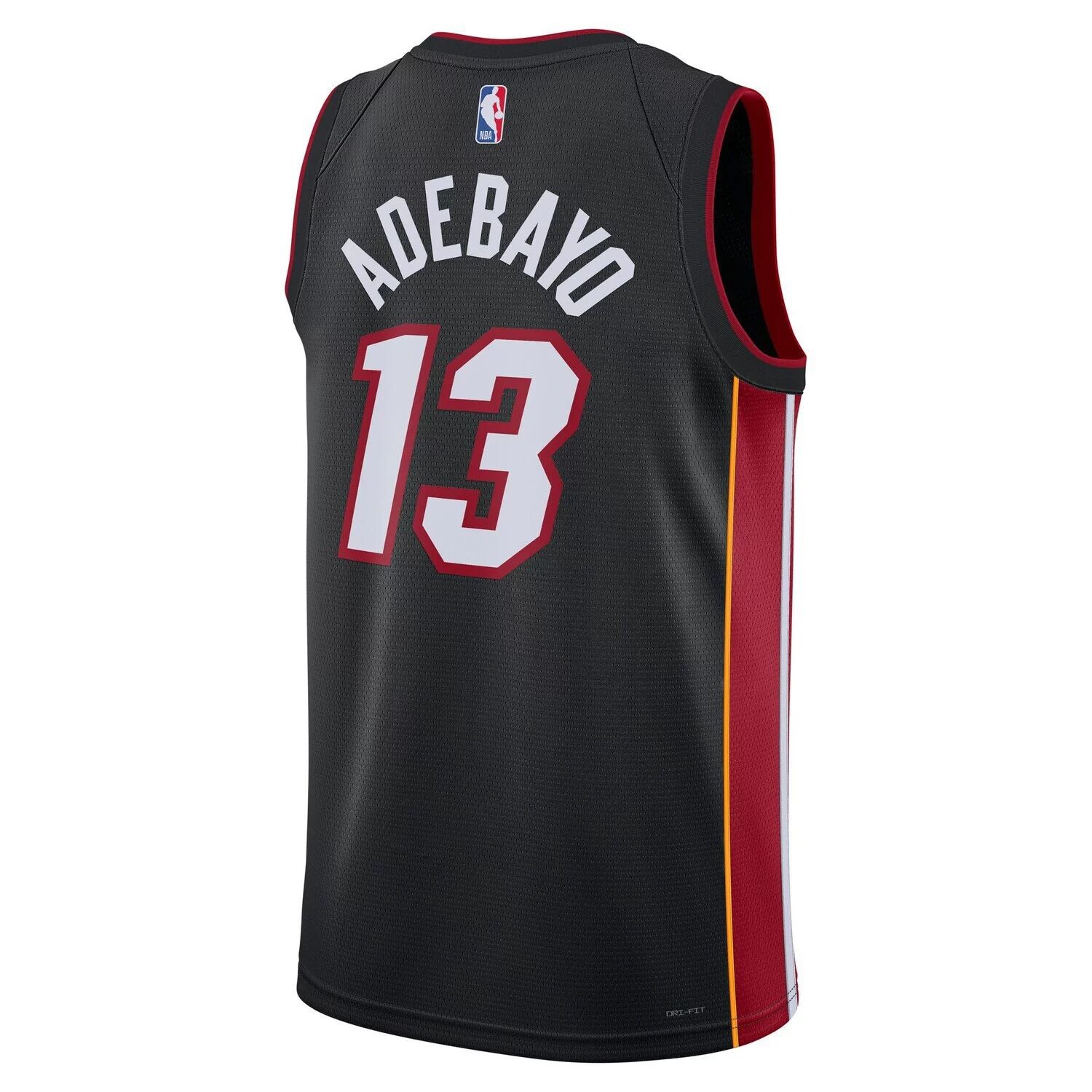 Черная майка унисекс Bam Adebayo Miami Heat 2022/23 Swingman — Icon Edition Nike — фото 3