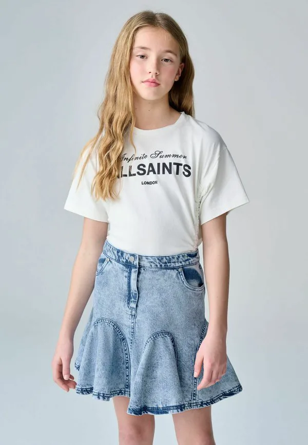 Юбка-Трапеция с годетами стандартного кроя Smallsaints, Denim
