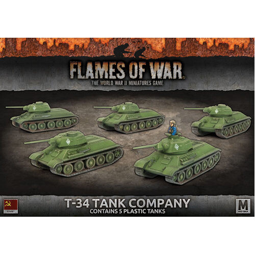 

Фигурки Flames Of War: T-34 Tank Company
