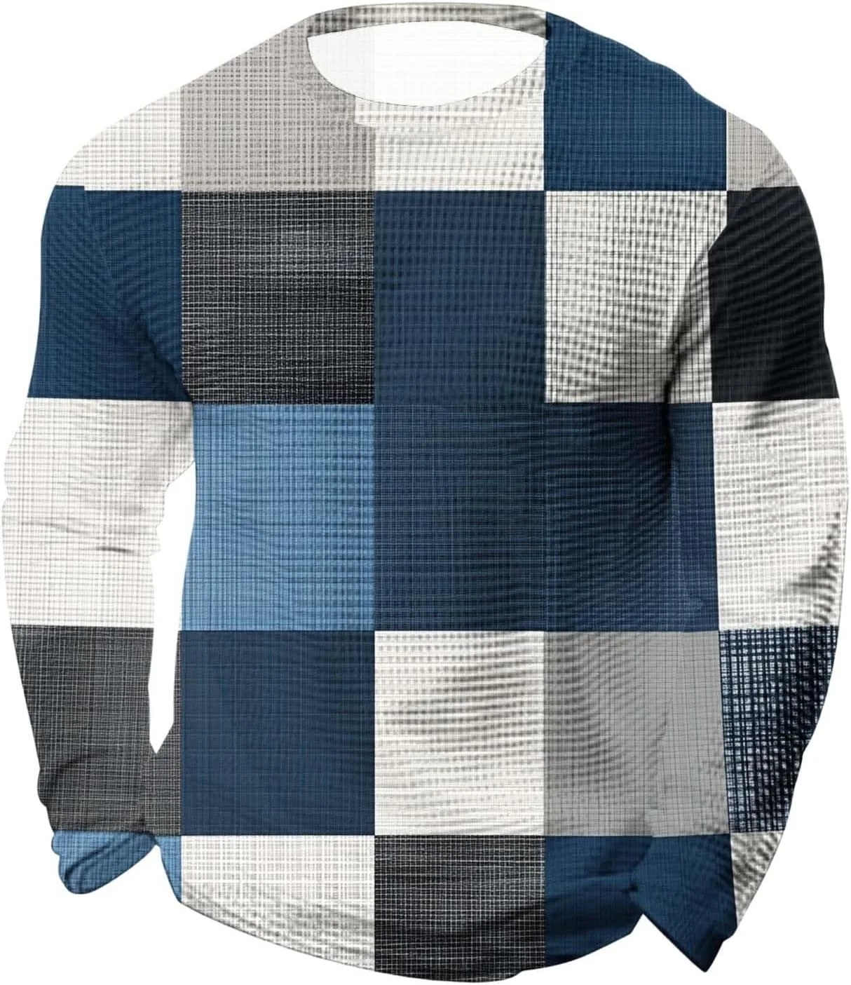 

Мужская футболка Vintage Ethnic Waffle Muscle с длинным рукавом Slim Fit Cambkatl