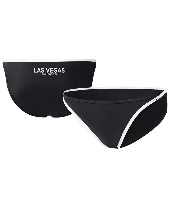 

Женские черные плавки бикини Las Vegas Raiders Play Action G-Iii 4Her By Carl Banks