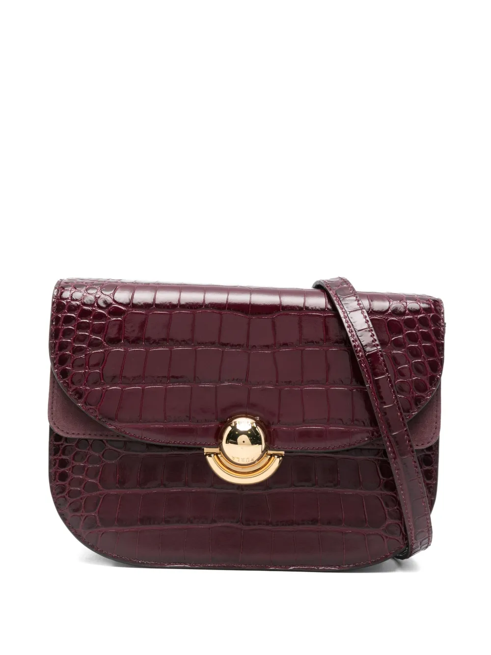 

Сумка на плечо с эффектом крокодиловой кожи Sfera Furla, красный