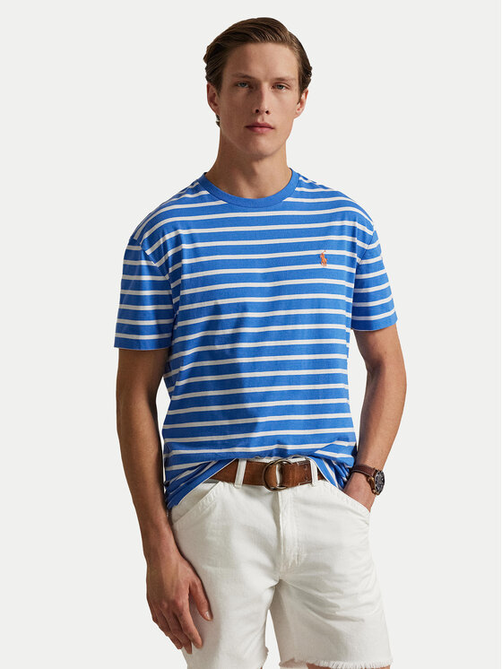 

Облегающая футболка 710938134006 Polo Ralph Lauren, синий