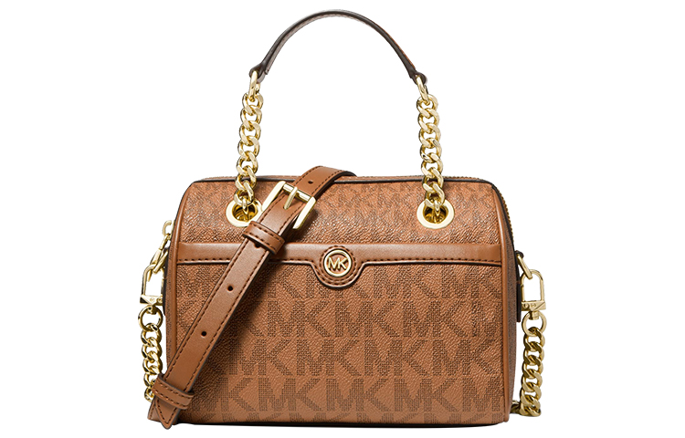 

MICHAEL KORS Искусственная кожаная мини-сумка через плечо женская коричневая