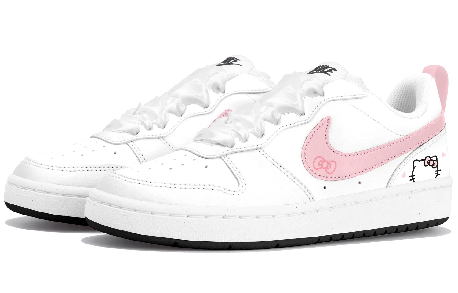Кроссовки для скейтбординга Nike Court Borough Low детские розовые — фото 4