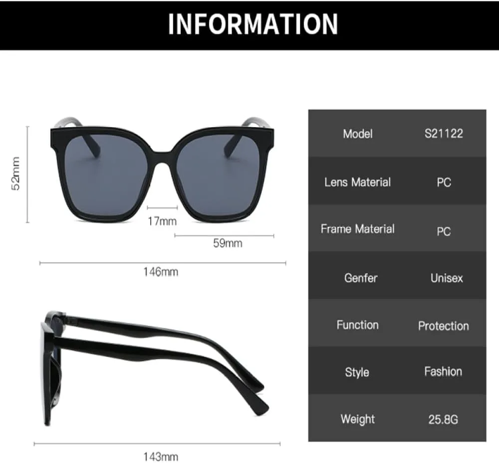 

Солнцезащитные очки LVTFCO Oversize в стиле ретро с градиентными линзами и крупной оправой для женщин, черные, винтажные, с защитой от УФ-излучения UV400, Leopard