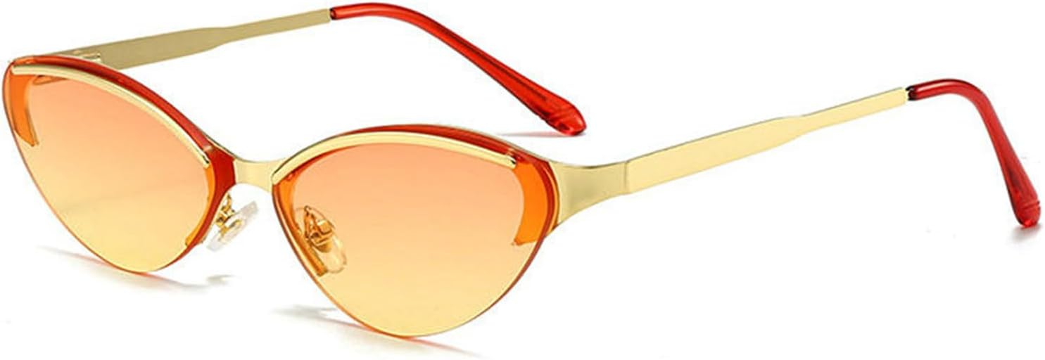 

Хелена Модные маленькие овальные солнцезащитные очки с тонировкой Уникальные крутые панк-солнцезащитные очки для женщин Модные очки «кошачий глаз» для активного отдыха S65 helena, Orange