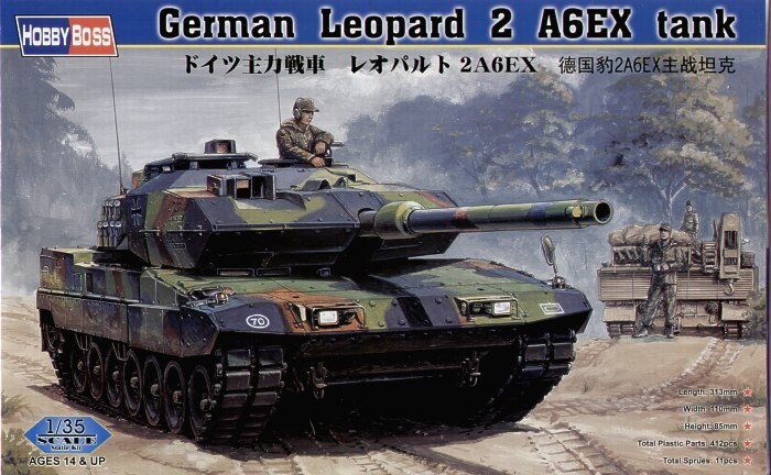 

Hobby Boss, Немецкий танк Leopard 2 A6EX, Модельный комплект, 12+