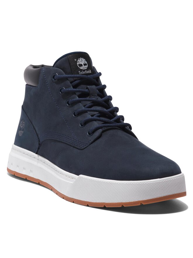 Мужские ботинки Timberland Maple Grove из нубука на шнуровке, темно-синий — фото 2