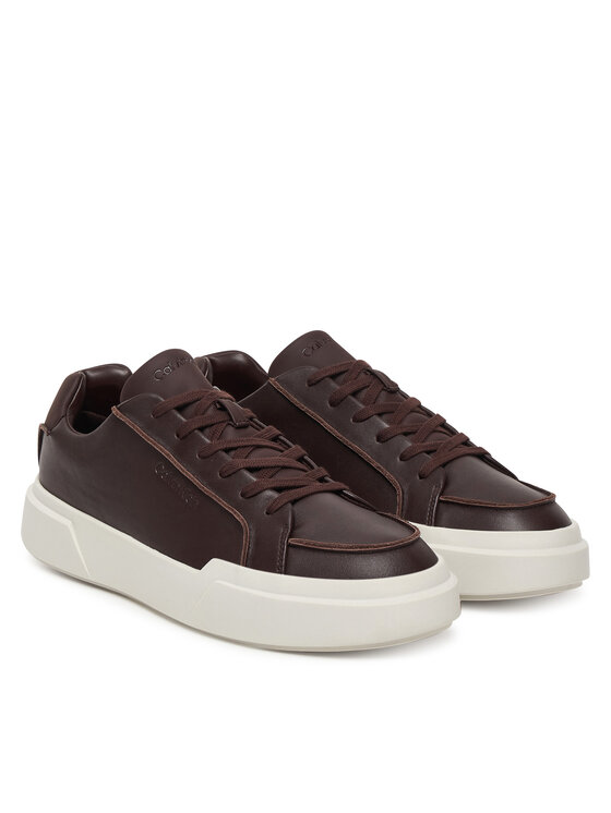 Кроссовки Chunky Cupsole Lace Up Lth Pinch YM0YM01454 Calvin Klein, красный — фото 2