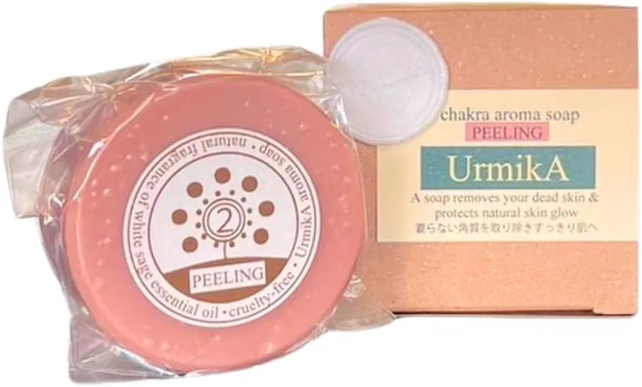 Мыло очищающее Urmika Aroma Soam Peeling, 100 г, розовое