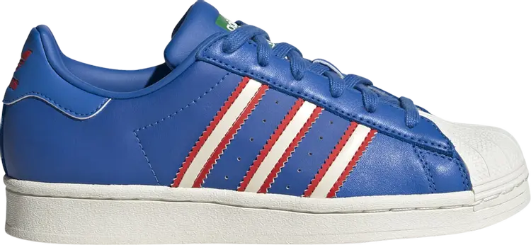 

Кроссовки Superstar J 'Bright Royal Red', синий