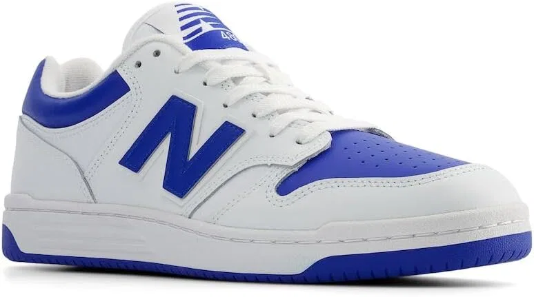 Кроссовки New Balance 480 (европейский вариант), White, Cobalt Blue, White — фото 4