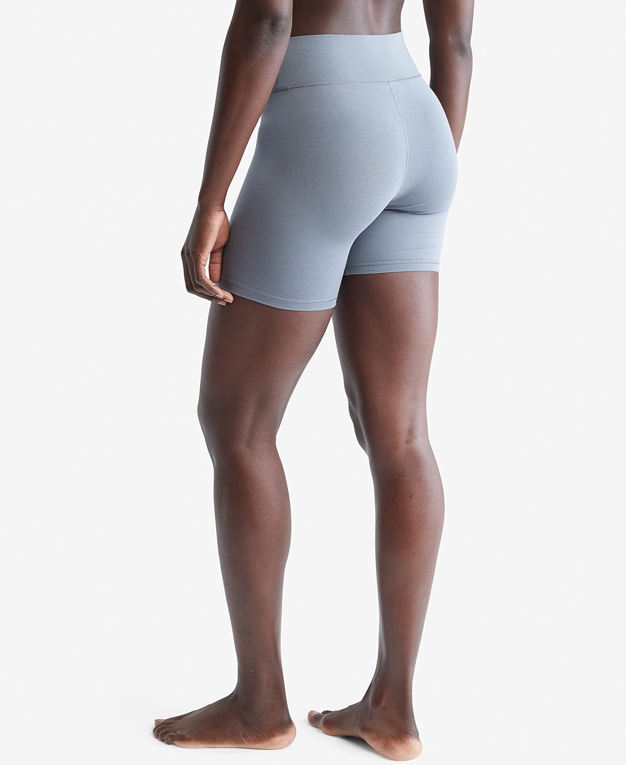 Calvin Klein женские шорты для сна из натурального хлопка стретч Flex, Asphalt Grey — фото 2