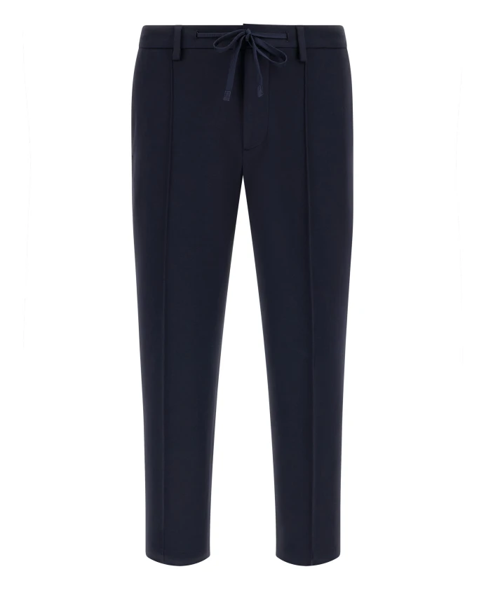 

Брюки из хлопковой смеси, трикотаж B Boggi Milano, синий