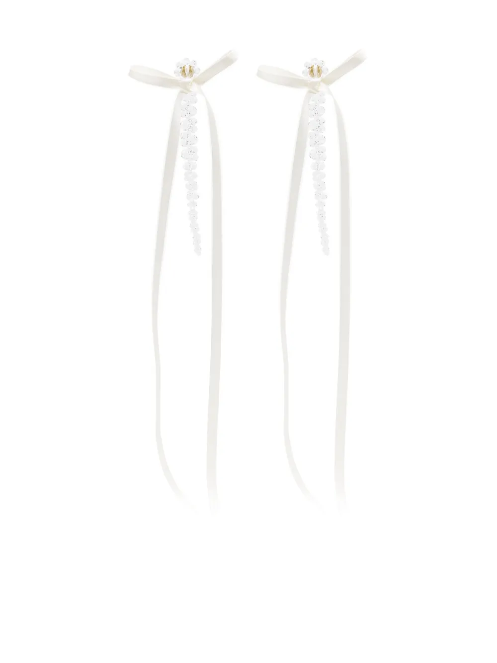 

Серьги-подвески с бусинами Simone Rocha, белый