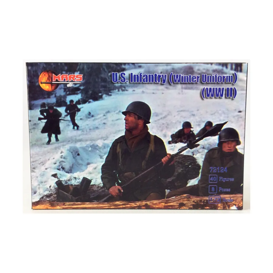 

Пехота США (зимняя форма), World War II Miniatures (1:72) (Mars Figures)