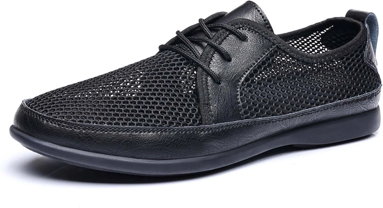 

Мужские сетчатые повседневные кроссовки с дышащей структурой, поддержкой стопы, для ходьбы, сандалии, удобные, легкие, повседневные спортивные, для прогулок, вождения и работы на улице Generic, черный