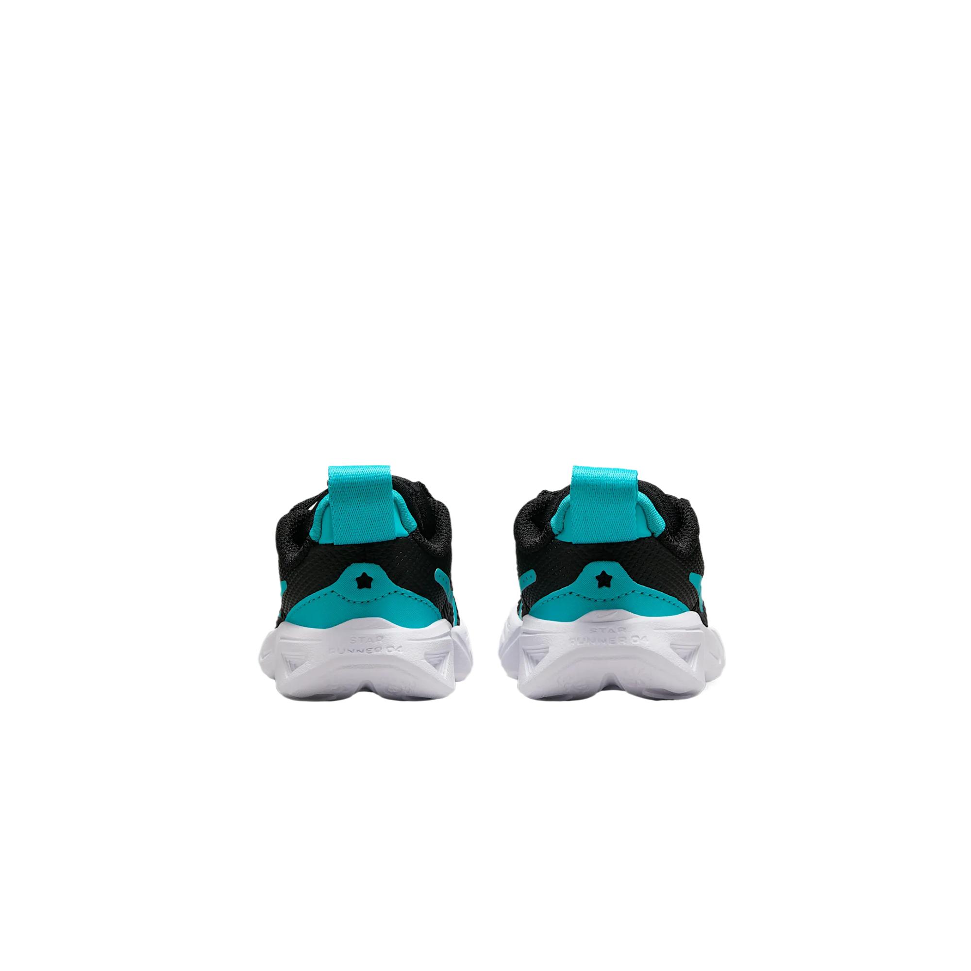 Кроссовки для бега Star Runner 4 с низким верхом для младенцев и малышей Nike, черный/красный/белый/зеленый — фото 4