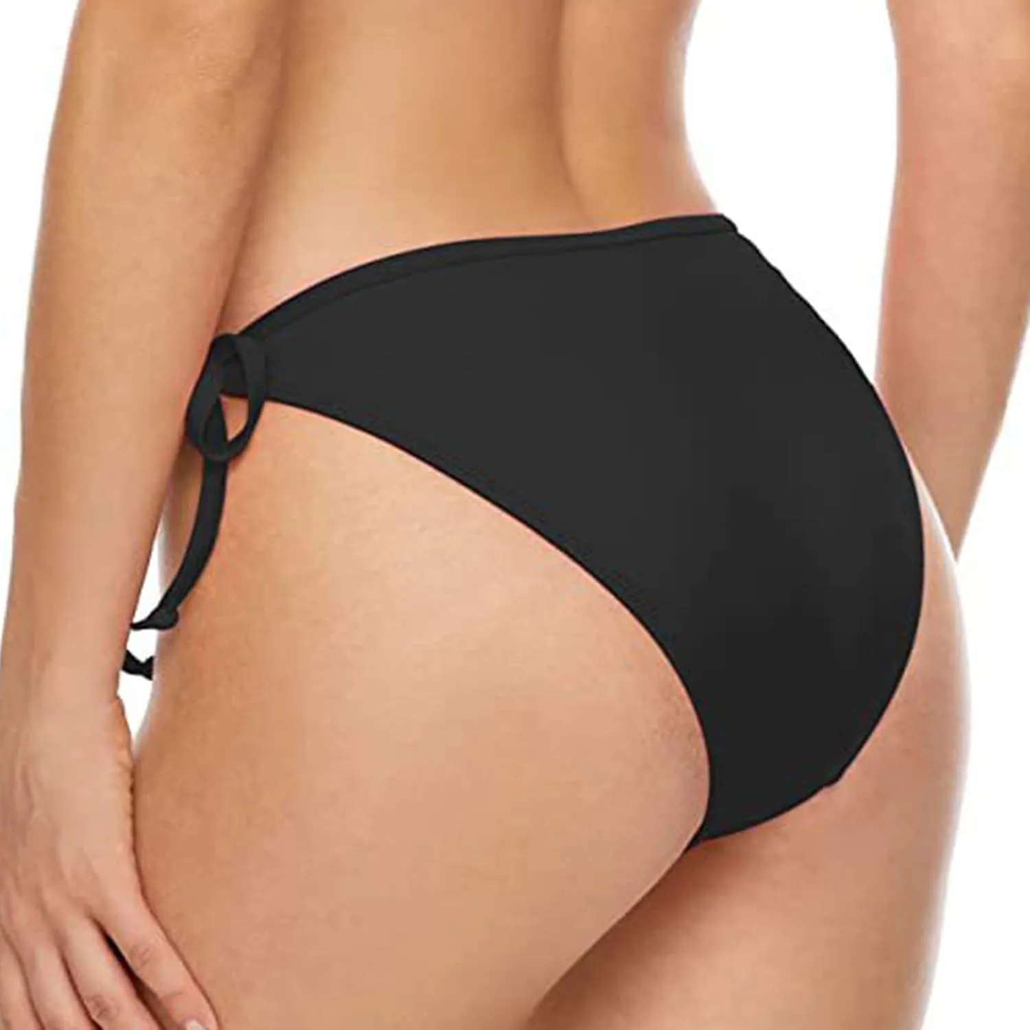 Женские плавки-шорты с завязками по бокам, бикини-трусики, танкини, плавки для купальника Generic, черный — фото 4