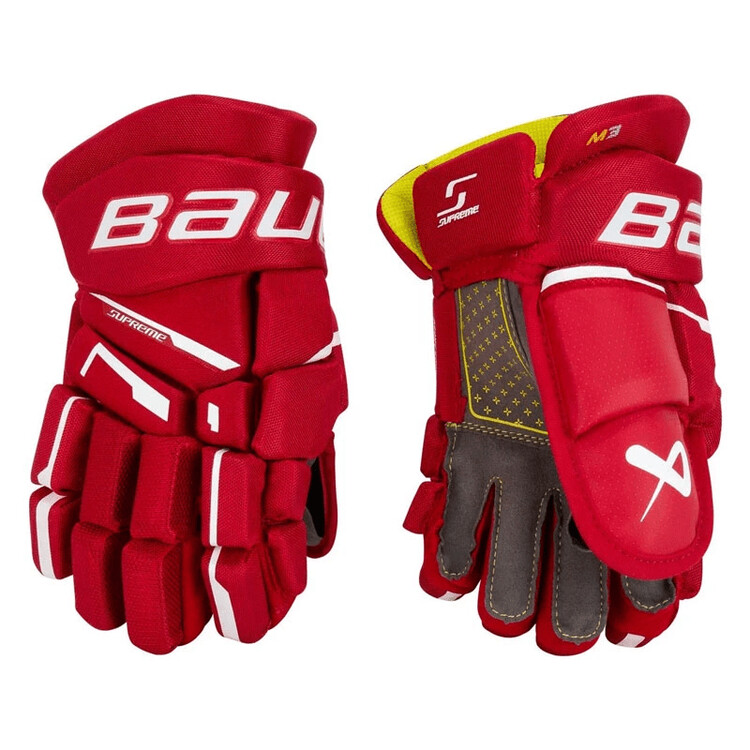 

BAUER Перчатки для хоккея с шайбой Model 23, Youth 11-Inch, красные