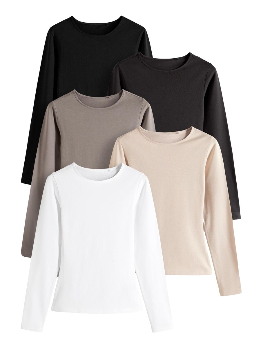 

Рубашка The Set, цвет Nude/Dark brown/Stone/Black/White