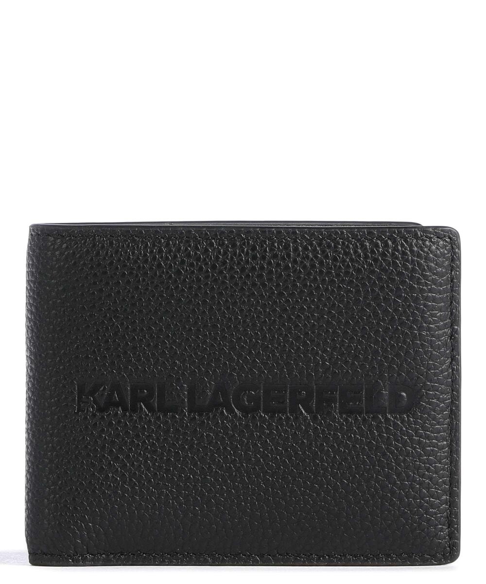 

Кошелек Essential из зернистой яловой кожи, искусственной кожи Karl Lagerfeld, черный