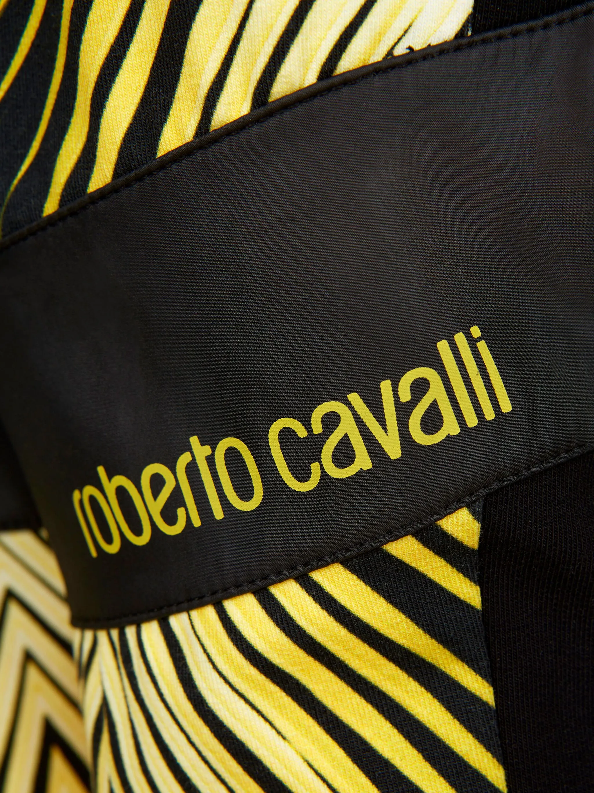 Спортивные брюки с графичным принтом Roberto Cavalli Junior, желтый — фото 4
