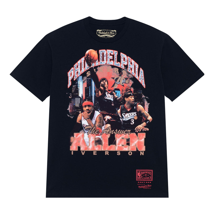 

Футболка Mitchell & Ness x NBA Philadelphia 76ers Bling T-shirt 'Allen Iverson', черный