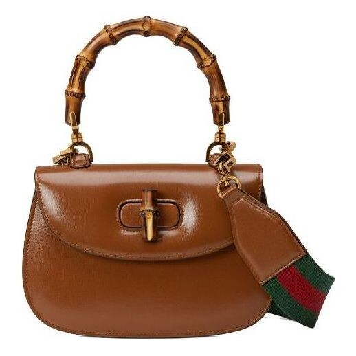 

Сумка bamboo 1947 small top handle bag 'brown' Gucci, коричневый