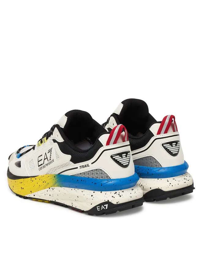 EA7 Emporio Armani Кроссовки 7X000602 AF10181 MZ701 кремового цвета — фото 3