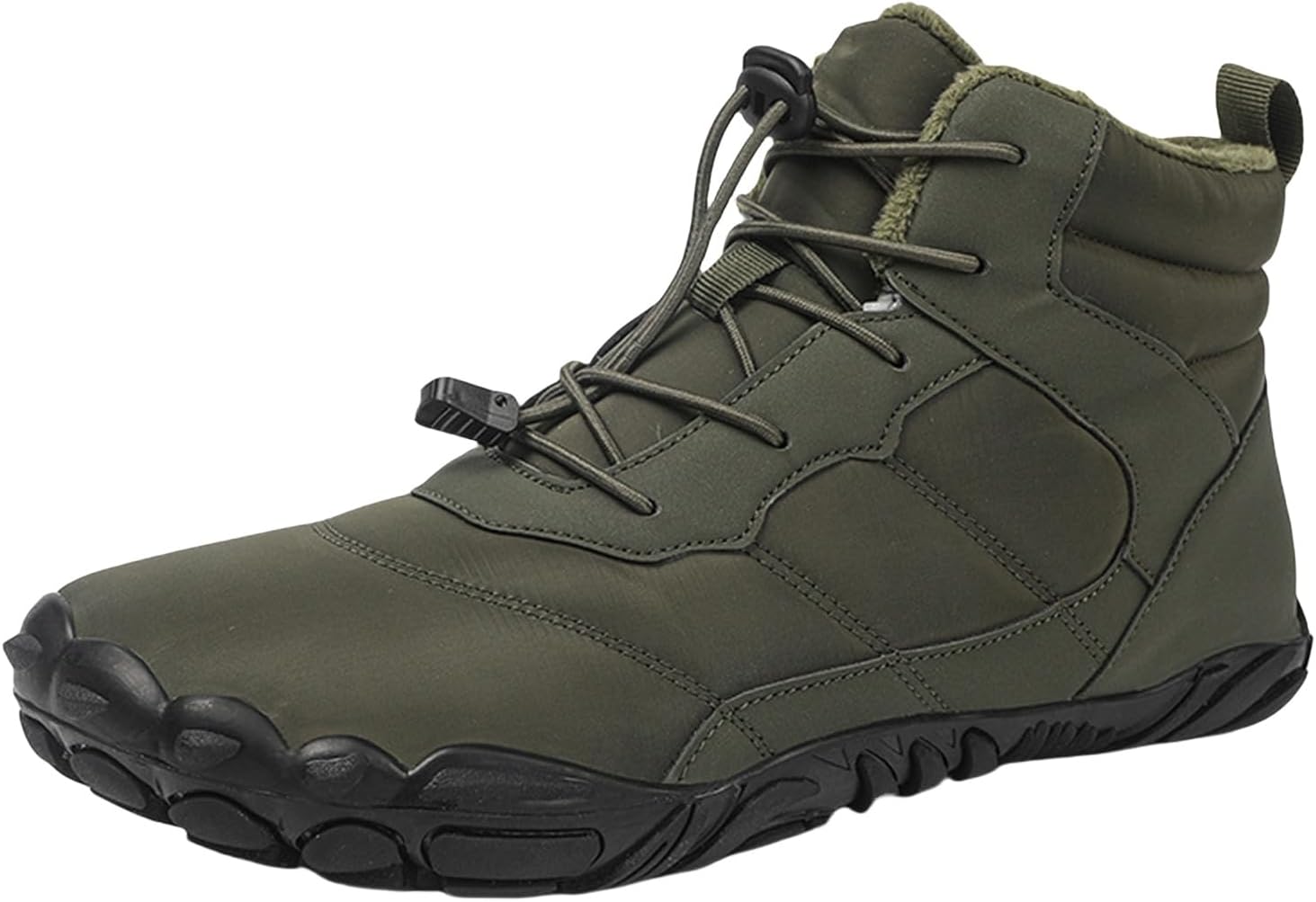 

Зимняя обувь для походов, босоножки, утепленные мехом, водонепроницаемые и противоскользящие походные хлопковые ботинки, унисекс, зимние снежные ботинки Generic, зеленый