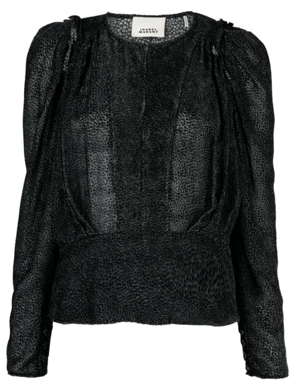 

ISABEL MARANT бархатная блузка Zarga, черный